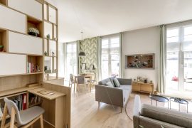 Atelier-Germain Appartement-famille-recomposée-_-Séparer-sans-cloisonner-_-Bureau-modulable-_-Lit-d'appoint-_-Appartement-Square-Racan-Paris-(14)