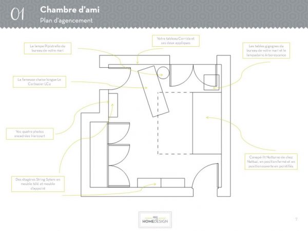 FUN02_plan agencement_chambre amis multifonctions